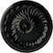 Ekena Millwork Flower Spiral Ceiling Medallion (Fits Canopies up to 2"), 12 1/4"OD x 2 1/4"P, Black Pearl CM12FLBPS - alternate 1